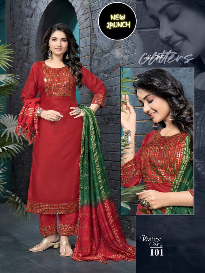 Trendz Dairy Milk V 2 Festive Wear Wholesale Readymade Suit Catalog